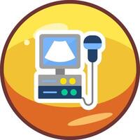 Ultrasound Machine Vector Icon