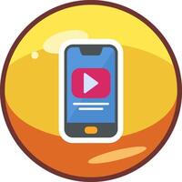 jugar vídeo vecto icono vector