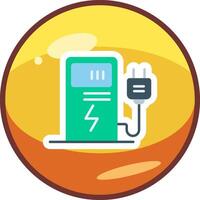 Electric Charge Vector Icon