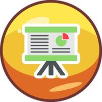 Work Presentation Vecto Icon vector