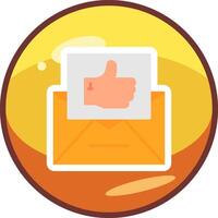 correo electrónico me gusta vecto icono vector