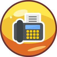 Fax Machine Vector Icon