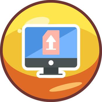 Upload File Vector Icon