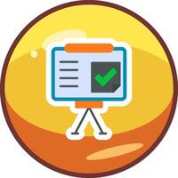 Presentation Completed Vector Icon