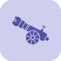 Human Cannonball Glyph Tritone Icon vector