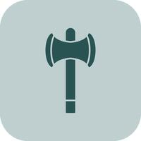 Axe Glyph Tritone Icon vector