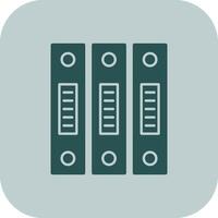 Binders Glyph Tritone Icon vector