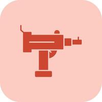 Uzi Glyph Tritone Icon vector