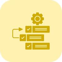 Backlog Glyph Tritone Icon vector