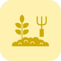 Garden Glyph Tritone Icon vector