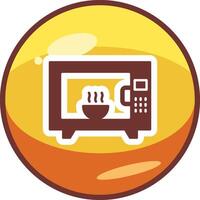 microondas horno vecto icono vector