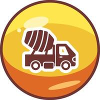 Cement Truck Vector Icon