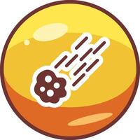 Meteor Vector Icon