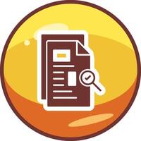 Work File Search Vector Icon