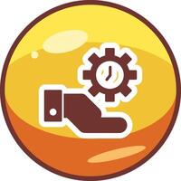 hora administración vecto icono vector