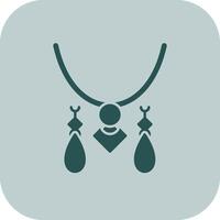 Jewelery Glyph Tritone Icon vector