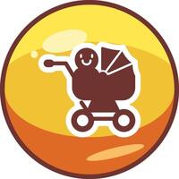 Baby Cart Vector Icon