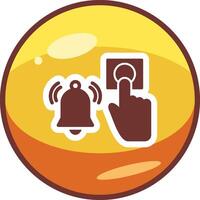 Emergency Alarm Button Vector Icon