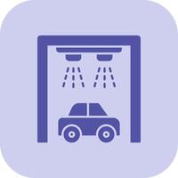 Car Wash Glyph Tritone Icon vector