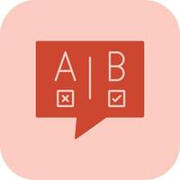 Ab Testing Glyph Tritone Icon vector