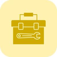 Toolbox Glyph Tritone Icon vector