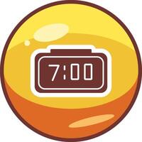 Digital Clock Vector Icon