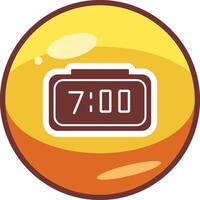 Digital Clock Vector Icon