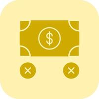 No Money Glyph Tritone Icon vector