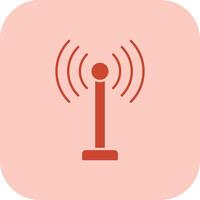 Antenna Glyph Tritone Icon vector