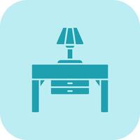 Console Table Glyph Tritone Icon vector