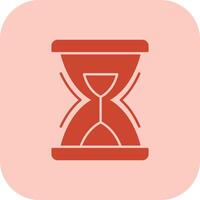 Hourglass Glyph Tritone Icon vector