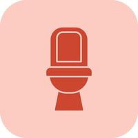 Toilet Glyph Tritone Icon vector