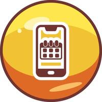 Smartphone Calendar Vector Icon