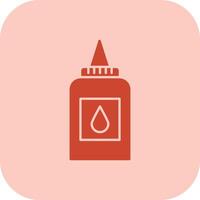 Liquid Glue Glyph Tritone Icon vector