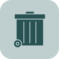 Refuse Glyph Tritone Icon vector