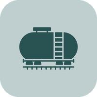 Oil Tank Glyph Tritone Icon vector