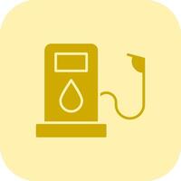 Oil Glyph Tritone Icon vector