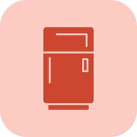 Fridge Glyph Tritone Icon vector