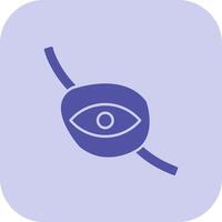 Eyepatch Glyph Tritone Icon vector