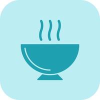 Soup Glyph Tritone Icon vector