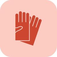 Hand Gloves Glyph Tritone Icon vector