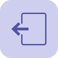 Exit Door Glyph Tritone Icon vector