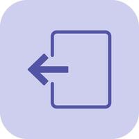 Exit Door Glyph Tritone Icon vector