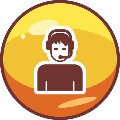 Customer Service Agent Vector Icon