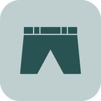 Shorts Glyph Tritone Icon vector