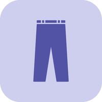 Trousers Glyph Tritone Icon vector