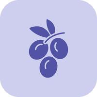 aceituna glifo tritono icono vector