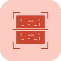Qr Code Glyph Tritone Icon vector