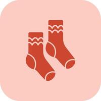 Pair of Socks Glyph Tritone Icon vector