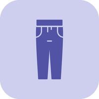 Trousers Glyph Tritone Icon vector